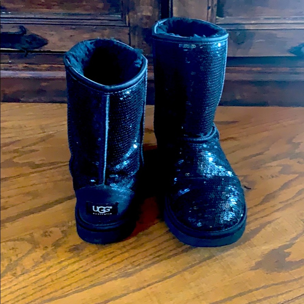Black Sequin Ugg Boots